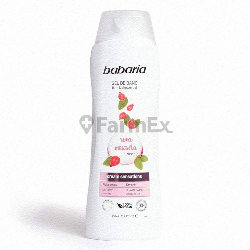 Gel de Baño Babaria "Rosa Mosqueta" Pieles Secas x 600 ml Berioska